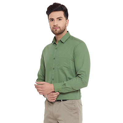 Lilly Kelly Men Green L/S Shirt