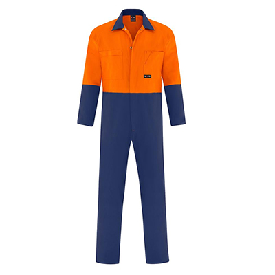 Overall Heavy Duty Orange Navy