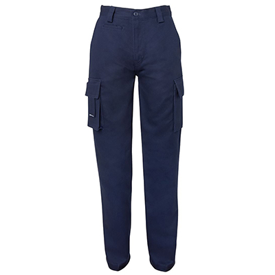 Rayya Cotton Drill Long Trousers Navy Blue