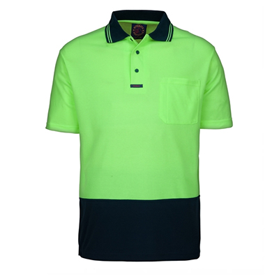 Ritemate -Hi Viz Polo Shirt S/S Yellow Navy RM2346S