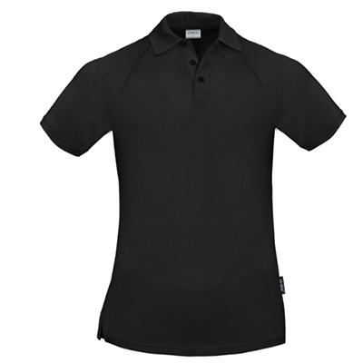 Stencil Polo T Shirt Men Black