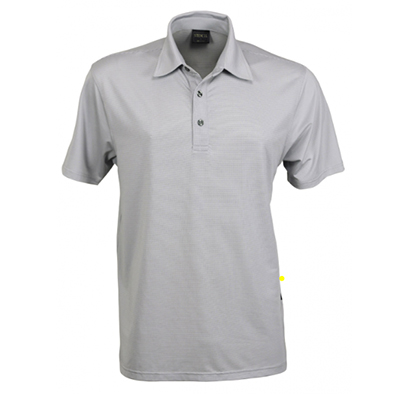 Stencil Polo T Shirt Men Gray